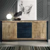 Industrial Sideboard aus Mangoholz mit Metall - Lakumara