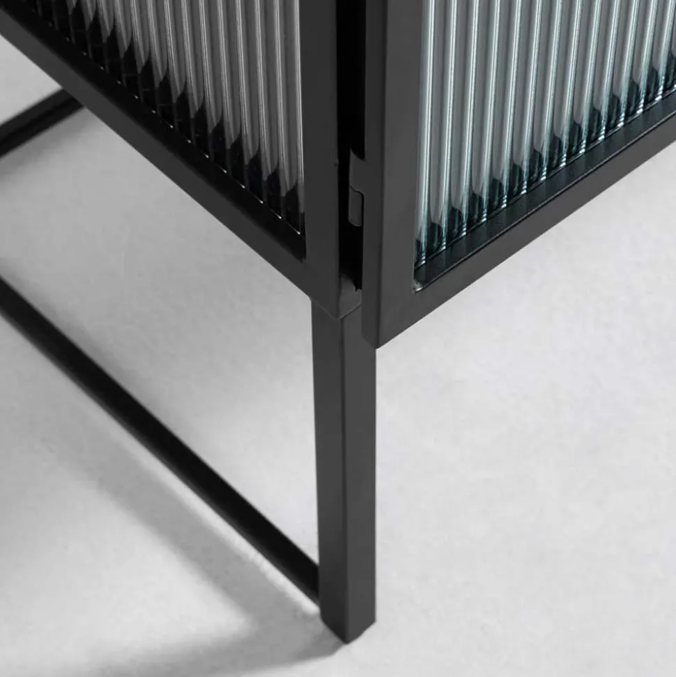 Industrial Sideboard aus Glas - Folio