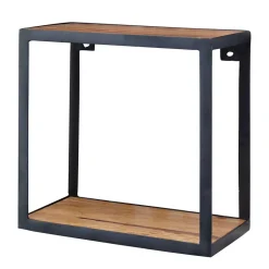 Industry Style Wandregal aus Eisen Schwarz - Charin