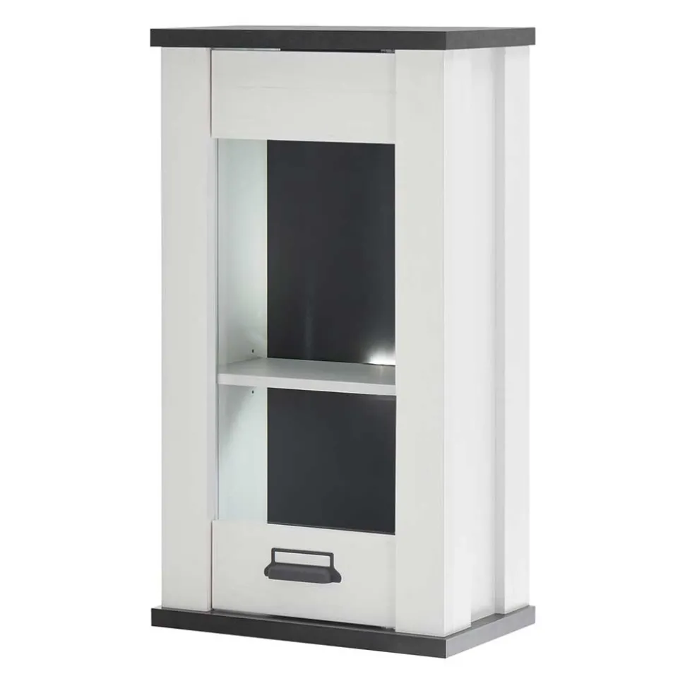 Küche Oberschrank in Weiß & Anthrazit - Eture
