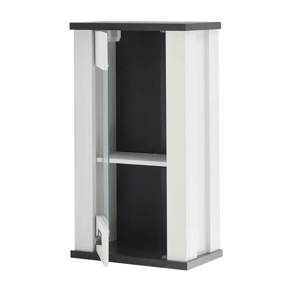 Küche Oberschrank in Weiß & Anthrazit - Eture