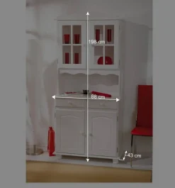 Küchen-Buffetschrank Nanini in Weiß