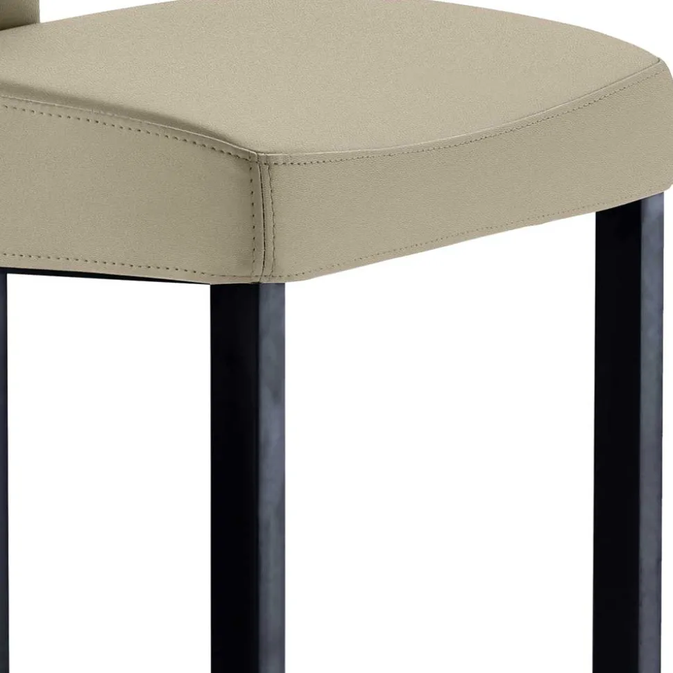 Küchenhocker mit Rückenlehne - 65 cm Sitzhöhe - Vrona