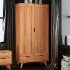 Kernbuche Kleiderschrank mit 2 Türen - Junola