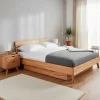 Kernbuche Massivholz-Einzelbett 190cm lang - Junola
