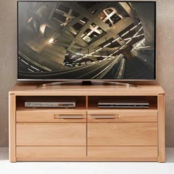 Kernbuche TV Board mit Metallgriffen - Amyonta