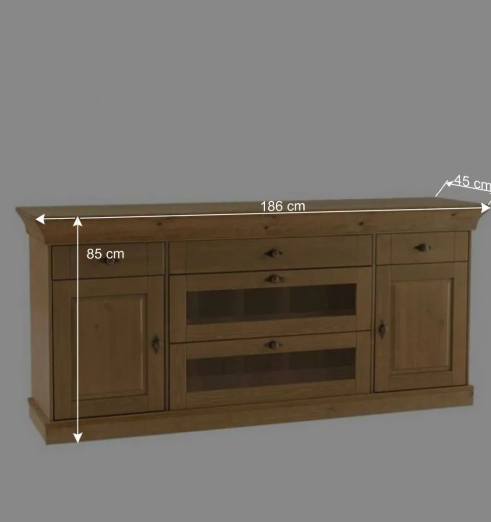 Kiefer Sideboard Piatra im Landhausstil