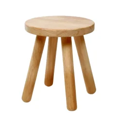 Kinderzimmer Holzhocker aus Gummibaum - Ivano