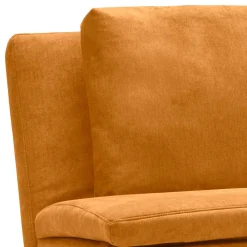 Klappcouch in Ocker mit Eiche - Lyra
