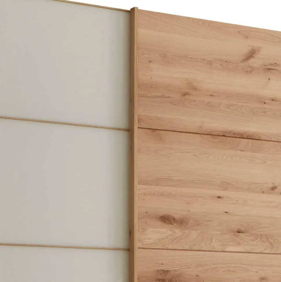 Kleiderschrank 250 cm breit mit zwei Höhen - Nikoba