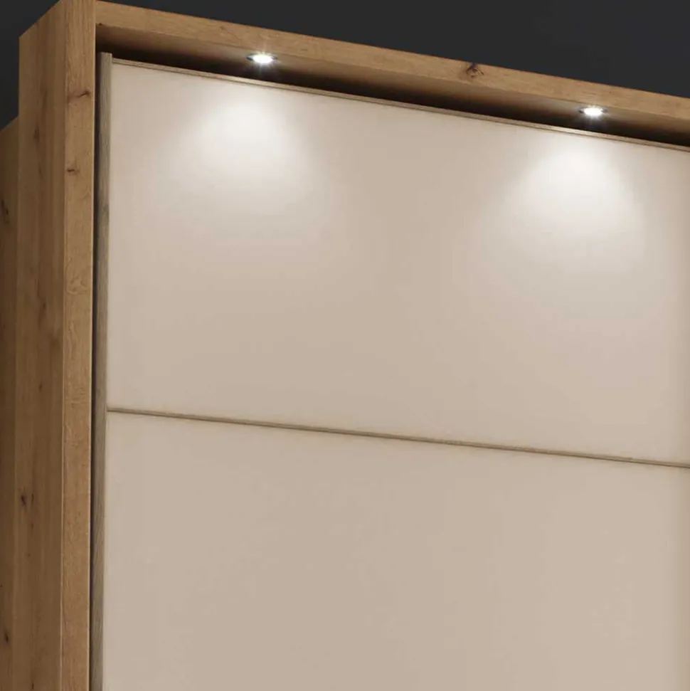 Kleiderschrank 250 cm breit mit zwei Höhen - Nikoba