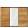 Kleiderschrank aus Wildeiche mit Weißglas - Divnoi