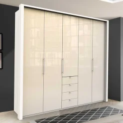 Kleiderschrank für modernes Schlafzimmer in Creme - Zidarie