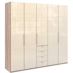 Kleiderschrank fürs Schlafzimmer in Creme - Rativian