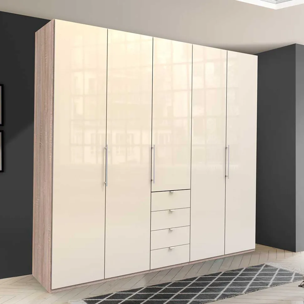 Kleiderschrank fürs Schlafzimmer in Creme - Rativian