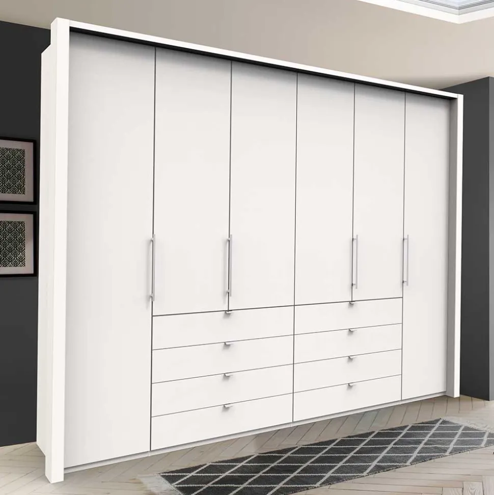 Kleiderschrank fürs Schlafzimmer mit Metallgriffen - Donpiave