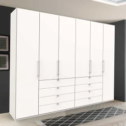 Kleiderschrank fürs Schlafzimmer mit Metallgriffen - Donpiave