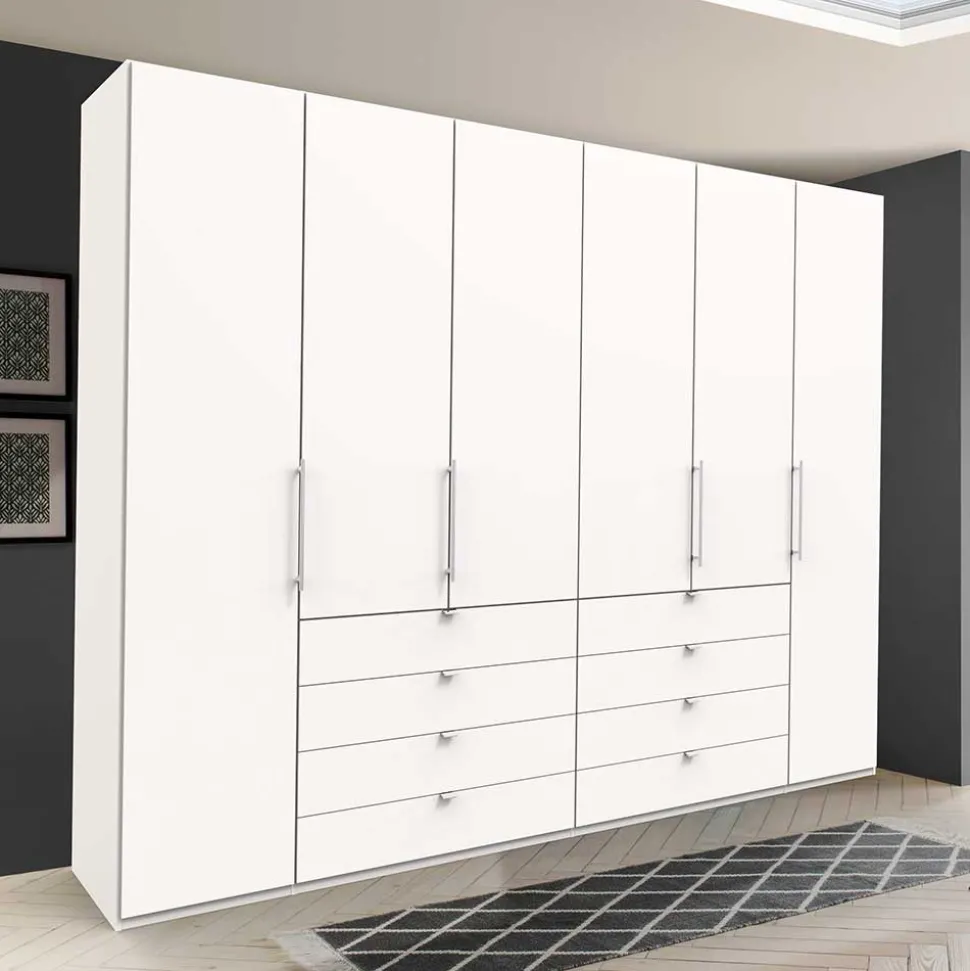 Kleiderschrank fürs Schlafzimmer mit Metallgriffen - Donpiave