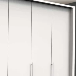 Kleiderschrank fürs Schlafzimmer mit Metallgriffen - Donpiave