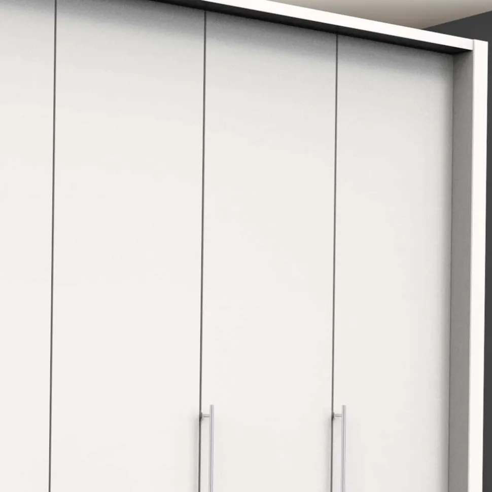 Kleiderschrank fürs Schlafzimmer mit Metallgriffen - Donpiave