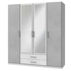 Kleiderschrank in Betonoptik Lichtgrau - Unesc