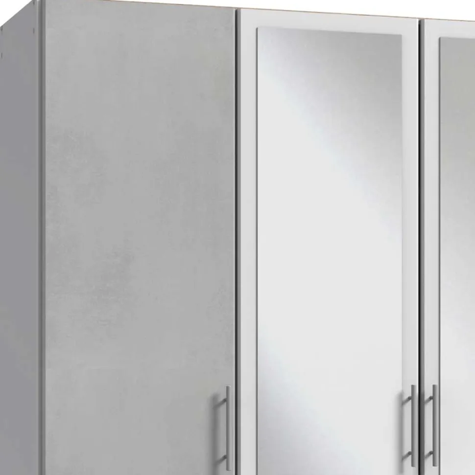 Kleiderschrank in Betonoptik Lichtgrau - Unesc