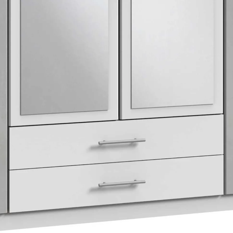 Kleiderschrank in Betonoptik Lichtgrau - Unesc