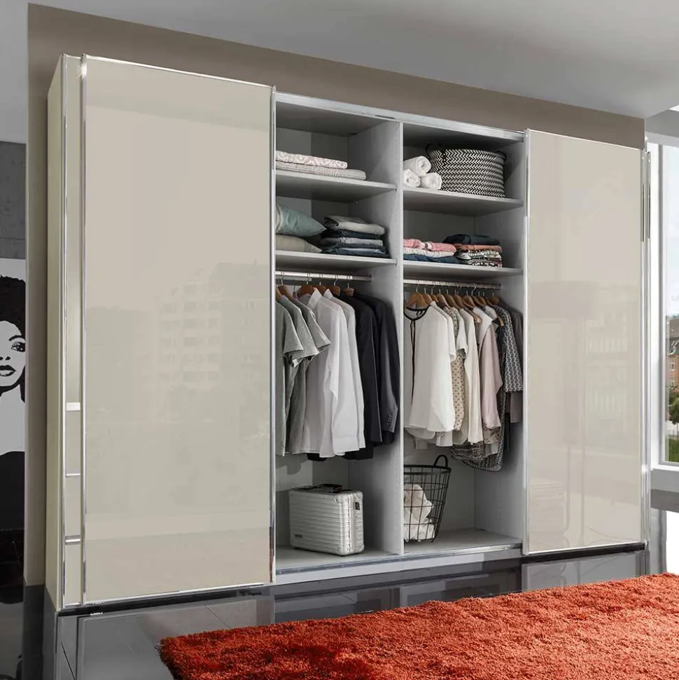 Kleiderschrank in Champagner Glasfront - Vilicita