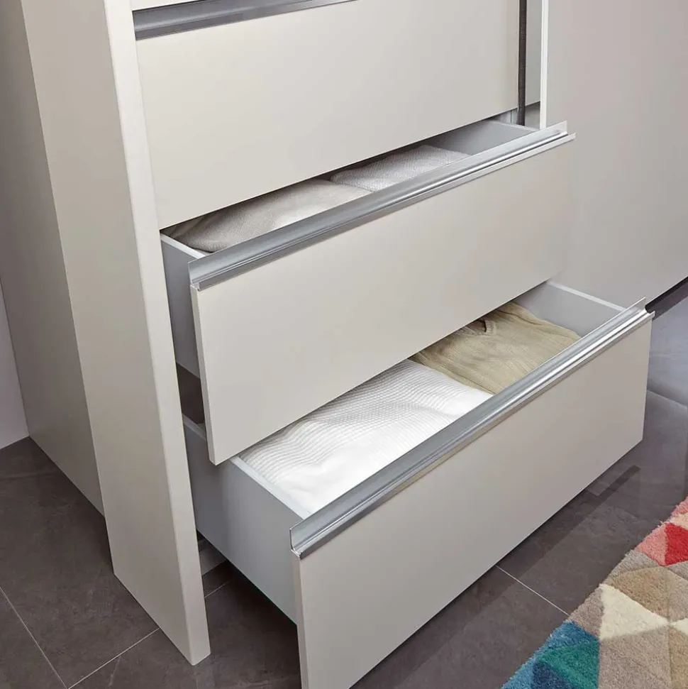Kleiderschrank in Champagner Glasfront - Vilicita