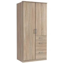 Kleiderschrank in Eiche Sägerau Holzoptik - Citerna