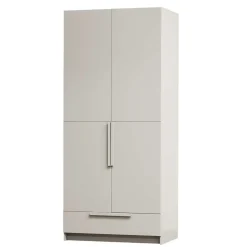 Kleiderschrank in Hellgrau - Anela