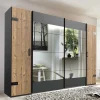 Kleiderschrank in Tanne Dekor & Grau - Ardila