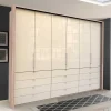 Kleiderschrank mit 12 Schubladen & 3 Falttüren - Rativian
