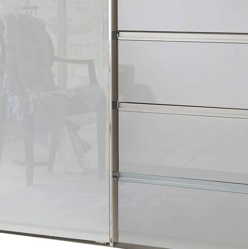 Kleiderschrank mit sechs Schubladen und drei Türen - Ectria
