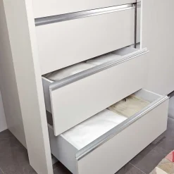 Kleiderschrank mit sechs Schubladen und drei Türen - Ectria