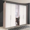 Kleiderschrank mit Spiegeltür & 2 Falttüren - Vaclyn