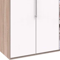 Kleiderschrank mit Spiegeltür & 2 Falttüren - Vaclyn