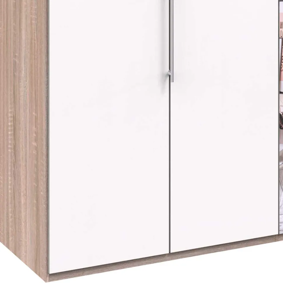 Kleiderschrank mit Spiegeltür & 2 Falttüren - Vaclyn