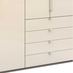 Kleiderschrank mit vier Schubladen mit Selbsteinzug - Wasconda