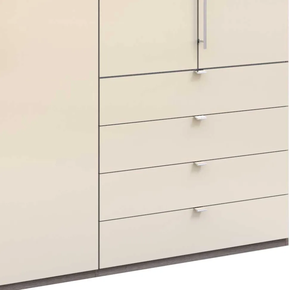 Kleiderschrank mit vier Schubladen mit Selbsteinzug - Wasconda