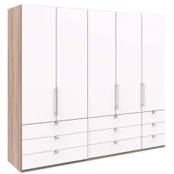 Kombi Schlafzimmerschrank mit neun Schubladen - Vaclyn