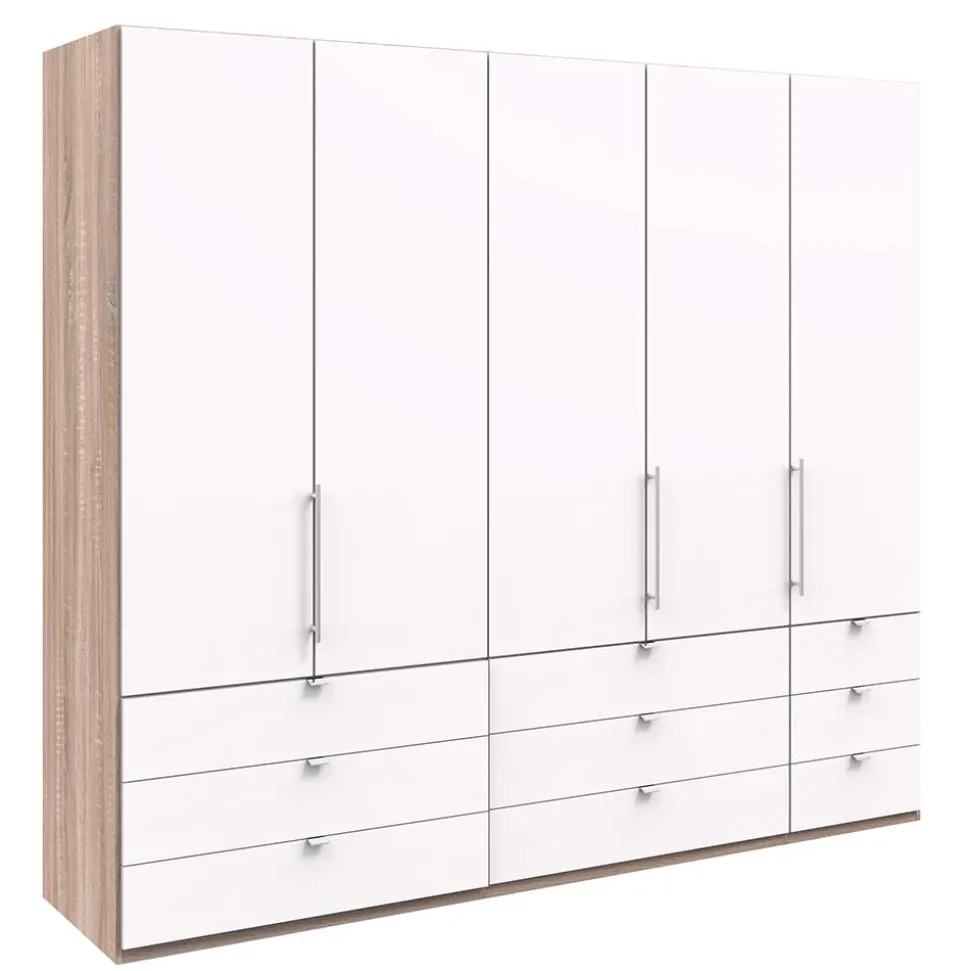 Kombi Schlafzimmerschrank mit neun Schubladen - Vaclyn