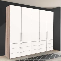 Kombi Schlafzimmerschrank mit neun Schubladen - Vaclyn