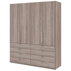 Kombi-Falttürenschrank mit acht Schubladen - Crenba