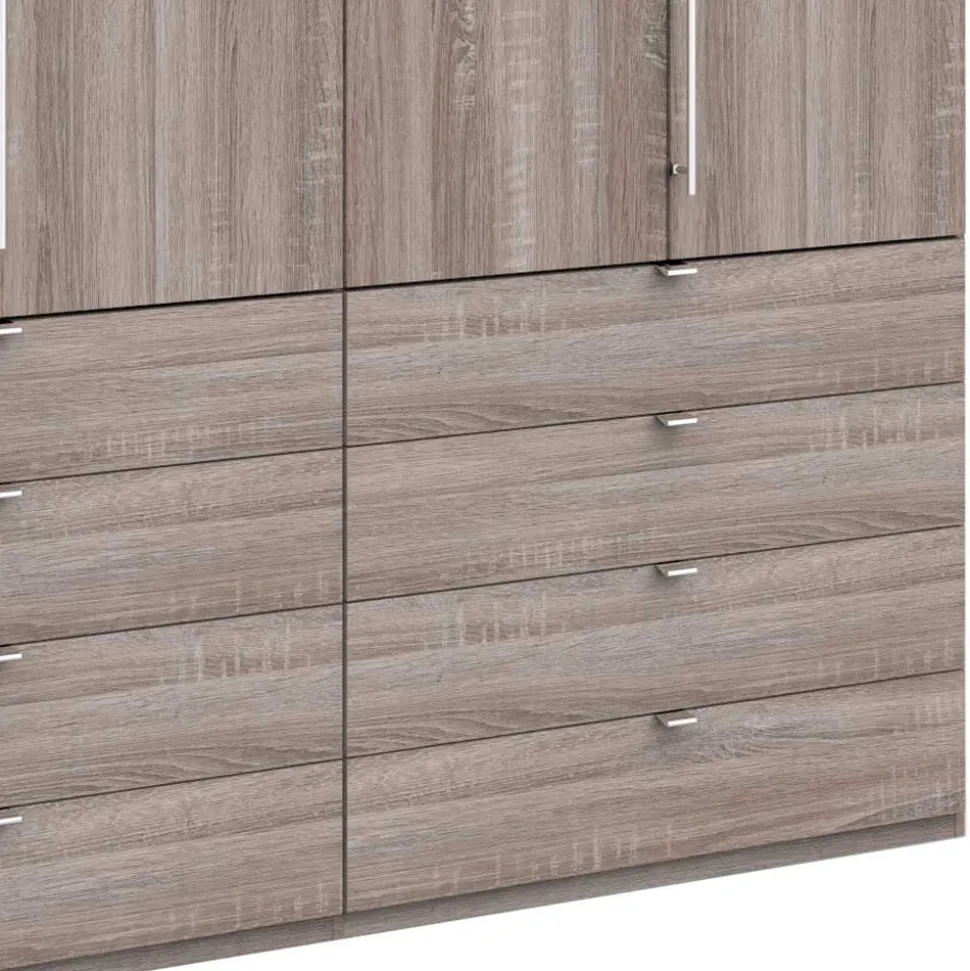 Kombi-Falttürenschrank mit acht Schubladen - Crenba