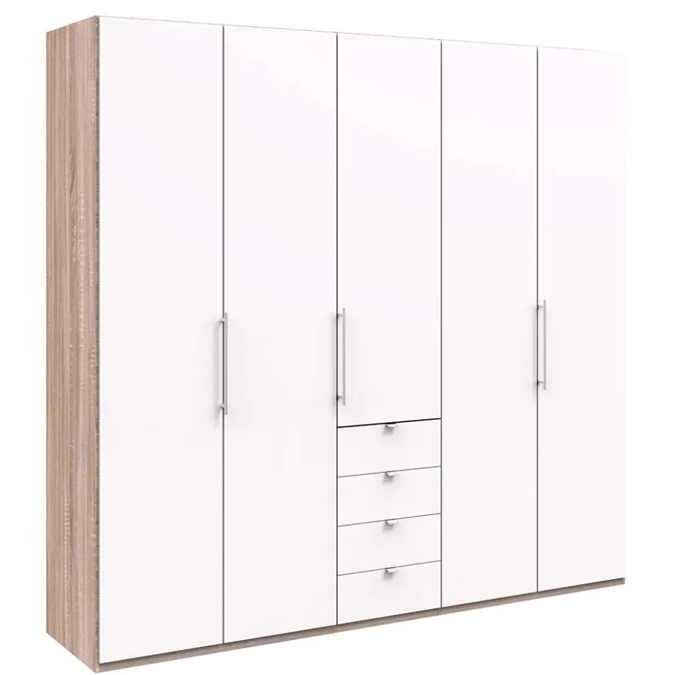 Kombi-Kleiderschrank 3 türig & 4 Schubladen - Vaclyn