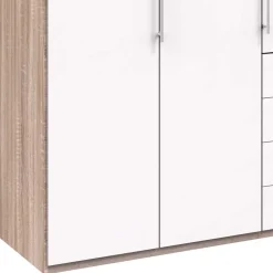 Kombi-Kleiderschrank 3 türig & 4 Schubladen - Vaclyn