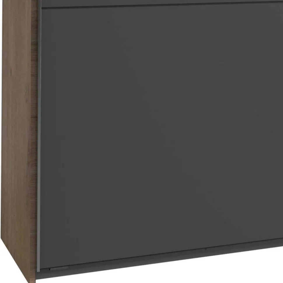 Kombi-Kleiderschrank mit offenen Fächern - Bafata