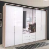Kombi-Kleiderschrank mit Spiegel-Falttür - Bosays II