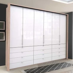 Kombi-Kleiderschrank mit zwölf Schubladen - Bosays